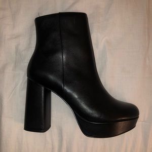Black Platform Booties